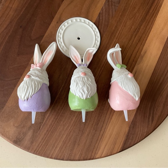Pink Easter Bunny Gnome Platter Decoration 🐇 - Picture 7 of 7